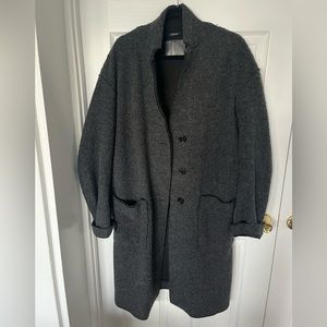 R13 - Raw Cut Coat - Size S oversized